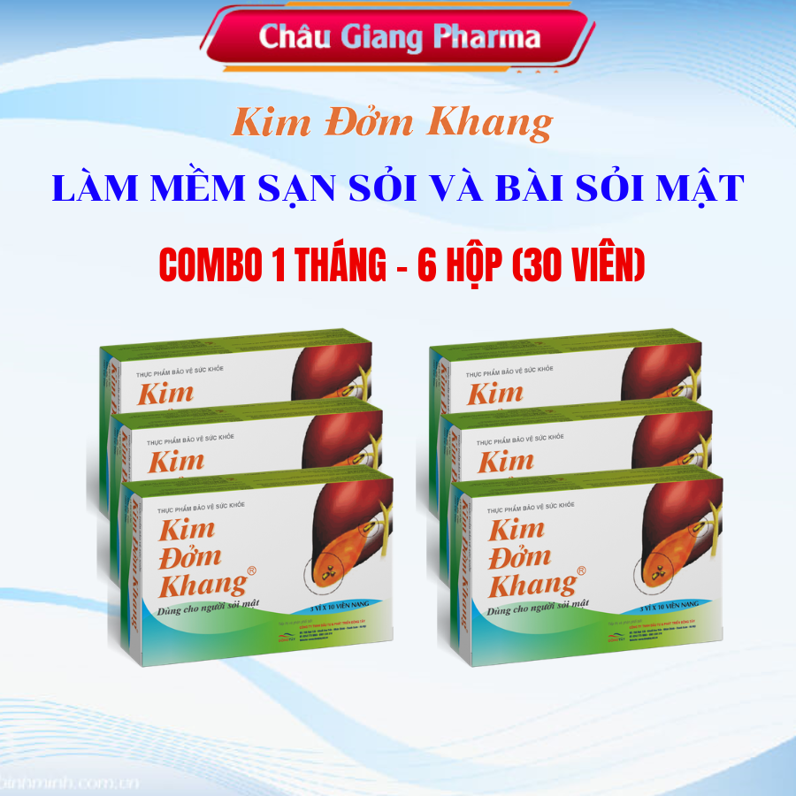  Combo 6 hộp Kim Đởm Khang (3 vỉ x 10 viên)